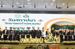 บุคลากรภาควิชาเกษตรกลวิธาน คณะเกษตร กำแพงแสน เข้ารับรางวัล ในงานวันสถาปนามหาวิทยาลัยเกษตรศาสตร์ วิทยาเขตกำแพงแสน ครบรอบ 46 ปี